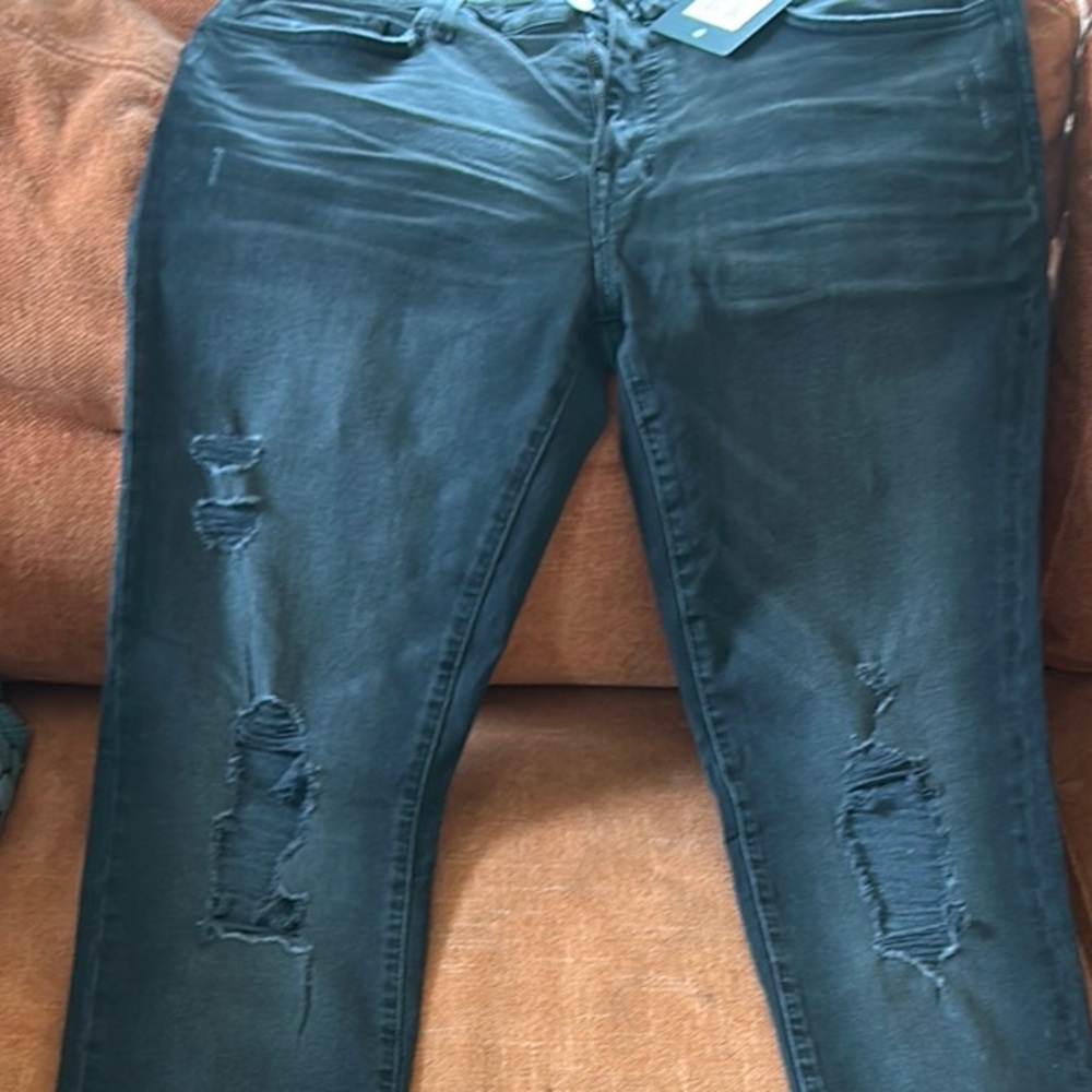 Joe's Jeans Black Skinny Distressed